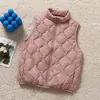 Chamarra acolchada de plumón ligera con capucha y cuello alto transfronteriza para mujer, moda de invierno 2026, cálida blanca de pato, top casual, moderno