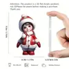 Nuevo Colgante Acrílico Plano de Personaje Lindo de Navidad 2025 Decoración para Fiesta Navideña Árbol de Navidad