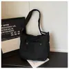 Bolso de Lona Estilo Nuevo 2026 para Mujer, Bolso de Hombro de Gran Capacidad, Bolso Cruzado Versátil de Moda Casual para Estudiantes, Clases y Trayectos
