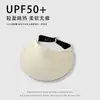 Edición Mejorada Sombrero con Visera Integrada Sin Marcas Verano Sin Varillas Hueco Superior Sombrero de Sol de Ala Ancha Muestra la Cara Pequeño Sombrero de Sol Anti-UV