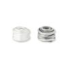 Prata Pura 999 Chiang Mai Feito à Mão Fio de Prata Irregular Beads Espaçadoras Enroladas em Fio Contas de Prata Enroladas em Fio Acessórios de Prata para Pulseira de Joias DIY