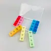 Pastillero semanal, caja de almacenamiento de grado alimenticio estilo inglés, caja de medicamentos