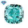 Huagang Gema 9A Corte Flor de Hielo Color Paraiba Fertilizante Zircón Cuadrado Piedra Suelta Diamante de Alto Carbono Zircón Anillo Piedra Principal