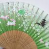 Abanico literario clásico chino estilo japonés lindo para mujer cheongsam abanico plegable abanico plegable danza del viento de verano