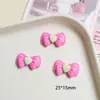 Lazo Brillante en Forma de Corazón Parche de Resina de Pegamento Cremoso para Manualidades Pasador de Pelo Accesorio para el Cabello Colgante Venta al por Mayor