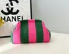Bolso de mano simple de punto a rayas, bolsa tejida versátil de gran capacidad más vendida, bolso nube de alta gama