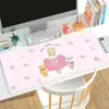 Mouse Pad Creme Marrom Fofo para Mesa de Escritório/Estudo Tapete de Alta Qualidade Antiderrapante para Teclado