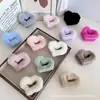 Accesorios para el cabello de felpa de otoño e invierno, pinzas para el cabello con lazo para mujer, pinzas para el cabello con forma de tiburón, accesorios para el cabello