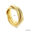 Pulseira Macia Popular Dourada Transfronteiriça para Mulheres, Estilo Vintage Europeu e Americano de Luxo Leve da Ins, Pulseira Larga da Moda, Pulseira de Aço Inoxidável