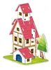 Nuevo Rompecabezas Estéreo 3D de Villa Estilo Europeo Juguetes Intelectuales DIY para Niños Regalos de Guardería Rompecabezas Familiar