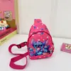 Mochilas Infantis com Estampas de Desenho Animado, Bolsas Transversais Unisex, Bolsas de Peito, Bolsas Pequenas Atacado com Múltiplos Bolsos, Bolsas Infantis de Nylon
