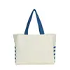 Bolsa de Lona Bolsa Personalizada Ecologicamente Correta Sacola de Compras Logotipo Estampado Personalizado Ombro Único Publicitária Corporativa Sacola de Compras Personalizada