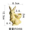 Ovos de Páscoa Cerâmicos Desenhos Animados Coelho de Costas Porta-Ovos Suporte de Ovos Decoração de Casa Ornamentos Estilo Nórdico Transfronteiriço Pintado à Mão