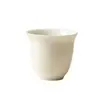 Xícara de Chá de Porcelana Branca das Dinastias Tang e Song, Xícara de Degustação de Porcelana Branca de Dehua, Conjunto de Chá Kung Fu, Xícara de Cerâmica para Beber Chá Doméstica Individual, Tang e Song