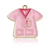 Acessórios para Pulseiras DIY de Liga Esmalte Roupas de Enfermeira Série Chapéu de Enfermeira Acessórios com Contas Pingente Rosa Atacado