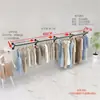 Estante de Exhibición para Tienda de Ropa Montado en la Pared Perchero Dorado para Ropa Colgante de Pared Estante de Exhibición Estante Minimalista Moderno de Moda Estilo Nuevo
