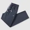 Calças largas de trabalho para casal para primavera e outono, calças impermeáveis retas para atividades ao ar livre, calças casuais largas unisex com múltiplos bolsos