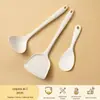 Espátula de silicone para cozinhar, utensílio para panela antiaderente, resistente a altas temperaturas, colher de sopa e arroz espessa, coador, conjunto de utensílios de cozinha