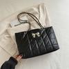 Bolso de Hombro de Cadena Romboidal Suave de Alta Calidad Bolso Tote de Gran Capacidad 2024 Nuevo Moderno Versátil Bolso Grande