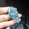 Labradorita natural de alto brillo pequeña margarita girasol Ankh pieza tallada piedra en bruto piedra lunar accesorio DIY colgante