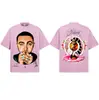 2026 Transfronterizo Primavera/Verano Mac Miller Nuevo Estilo Americano Cuello Redondo 300g Algodón Puro Hombro Caído Peso Pesado Manga Corta Camiseta Básica para Hombre