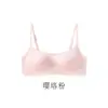 Camisola de base líquida invisível minimalista de peça única, roupa íntima sem costura para mulheres, sutiã com bojo fino para realçar o busto pequeno