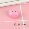 Lindos gorditos brillantes aceite tres dimensiones corazón de amor resina accesorios funda de teléfono clip para el pelo pegamento de crema material hecho a mano
