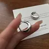 Diseño de Nicho Estilo Coreano Sentido de Diseño Hebilla de Oreja en Forma de U Luna Creciente Estilo Coreano Blogger Joyería de Oreja Simple y Moderna Almohadilla Pendientes