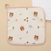 Toalha de rosto infantil para pendurar crepe toalha de baba de bebê toalha de banho para bebê toalha quadrada de gaze de quatro camadas