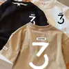 Camiseta para Niños Manga Corta Algodón Puro Moderna Fresca Verano 2024 Delgada Bonita Ropa Infantil Estilo Coreano Top de Media Manga Pequeño y Mediano para Niños T