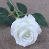 Em estoque rosa simulação ramo único veludo rosa europeu casamento noiva buquê de mão flor artificial decoração de casa