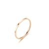 Anel fino de fio de aço titânio com banda lisa estilo coreano 1mm minimalista para dedo indicador mindinho feminino, joia estilo cool para estudantes