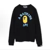 Moletom com gola redonda BAPE cabeça de macaco tubarão, estilo japonês moderno, importado, 100% algodão, unissex, corte solto, manga longa, para outono/inverno