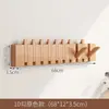 Gancho de Parede para Casacos em Formato de Tecla de Piano para Hall de Entrada, Gancho Simples de Armazenamento de Madeira Maciça Montado na Parede para Quarto, Cabideiro para Atrás da Porta