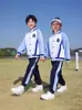 Uniformes para Ensino Fundamental e Médio, Conjuntos de Três Peças para Primavera e Outono, Uniformes de Classe para o Primeiro Ano, Jogos Esportivos de Primavera, Conjuntos de Quatro Peças para Jardim de Infância, Uniformes para Jardim de Infância