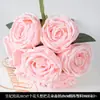 Diseño de Salón de Bodas con Flores Artificiales Rosas, Decoración de Pared de Fondo con Flores Falsas, Techo de Flores, Camino de Flores, Organización de Arreglos Florales