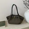 Bolsa Tote de Ombro e de Mão Fashion Retro de Camurça Grande Capacidade Transfronteiriça Simples para o Dia a Dia Outono 2025