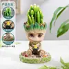 Suculentas, Cactos, Plantas Pequenas em Vasos, Cacto Groot, Decorações de Mesa no Escritório, Plantas Verdes Fáceis de Cultivar para Pessoas Preguiçosas