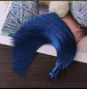 16cm de Alto Gama Flecos de Borla Puramente Hechos a Mano Accesorios para Joyería DIY Nudo Chino Cinta de Seda Artificial Círculo Borla Venta al Por Mayor