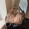 Bolso Versátil Grande de Capacidad para Hombro y Cruzado Nuevo Otoño/Invierno 2026 Bolso de Mano Retro de Moda para Viajes Diarios para Mujer