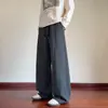 Pantalones deportivos casuales de retazos deconstruidos estilo retro americano, corte holgado, para jóvenes, talla grande, moda trendy