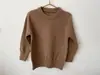 26 Nuevas Camisetas de Punto de Cuello Redondo y Manga Larga de Otoño e Invierno para Niños y Niñas, Suéteres de Color Liso, Tops Versátiles
