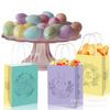 BD186 Pascua - Huevo de pollito de conejo pintado a mano, ideal para fiestas navideñas, con bolsa de papel con cuerda.