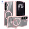 Funda para teléfono con soporte adecuada para Samsung S26 S25 Succión magnética simple 26Ultra Anti-caídas S24Plus Cubierta protectora