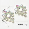 En stock al por mayor gota de agua de vidrio flor de taladro grande flor de soldadura tipo flor hebilla de taladro de agua accesorios de cristal decorativos para ropa bolsa diy