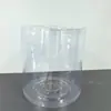 Cilindro de PVC Transparente para Empaque de Caramelo Redondo, Cubo Almacenador de Juguetes para Snacks