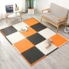 Tapetes de Espuma para Piso para Hogar Engrosados para Bebé y Niños Tapetes para Gatear Tatami Empalmables Tapetes de Espuma para Sala de Estar Dormitorio Tapetes para Gatear