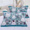 Funda de Almohada Gasa de Algodón Funda de Almohada para Adultos Dormitorio de Estudiantes Gasa de Algodón Multicapa Ampliada y Engrosada Funda de Almohada Antideslizante para Todas las Estaciones