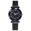 Reloj digital árabe de cara de estrella para mujer, malla milanesa, reloj de cuarzo simple de moda digital al por mayor