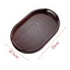 Bandeja de Té Estilo Japonés Plástico Imitación Madera Rectangular Doméstica Imitación Madera Madera Maciza Bandeja para Barbacoa Bandeja para Taza de Agua Juego de Té Portavelas